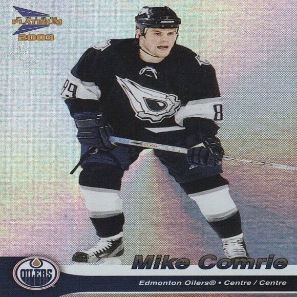Mike Comrie - 2003 Prizm Platinum Hockey Card - Picture 1 of 2
